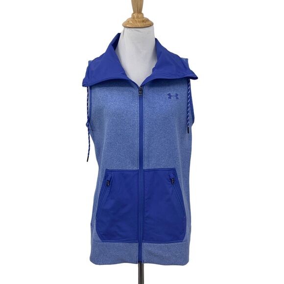 Under Armour ColdGear Survivor Hybrid Vest Womens S Small UA Hyacinth Fitted - Picture 1 of 13